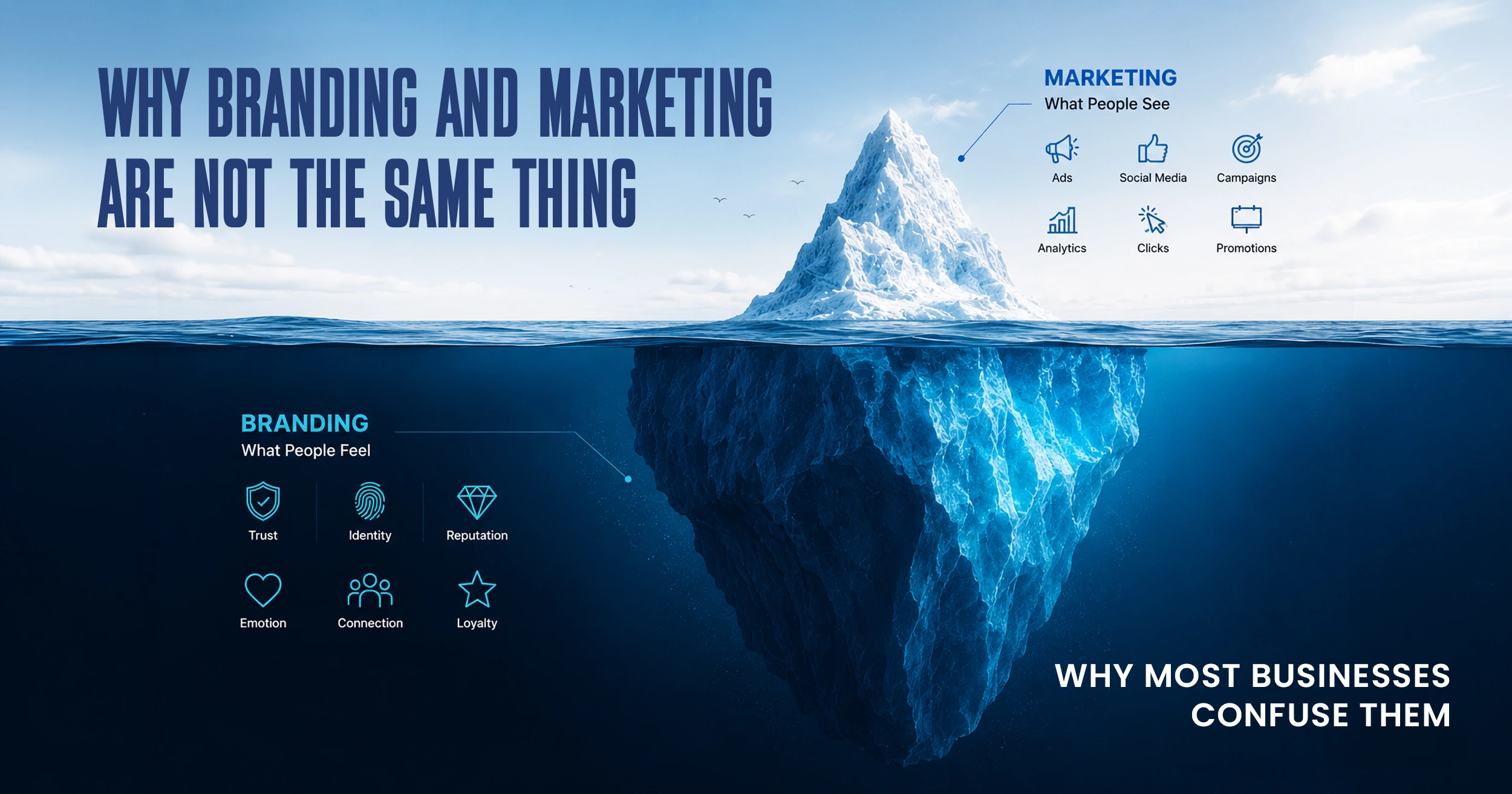 Branding vs marketing strategy comparison for business growth and customer trust