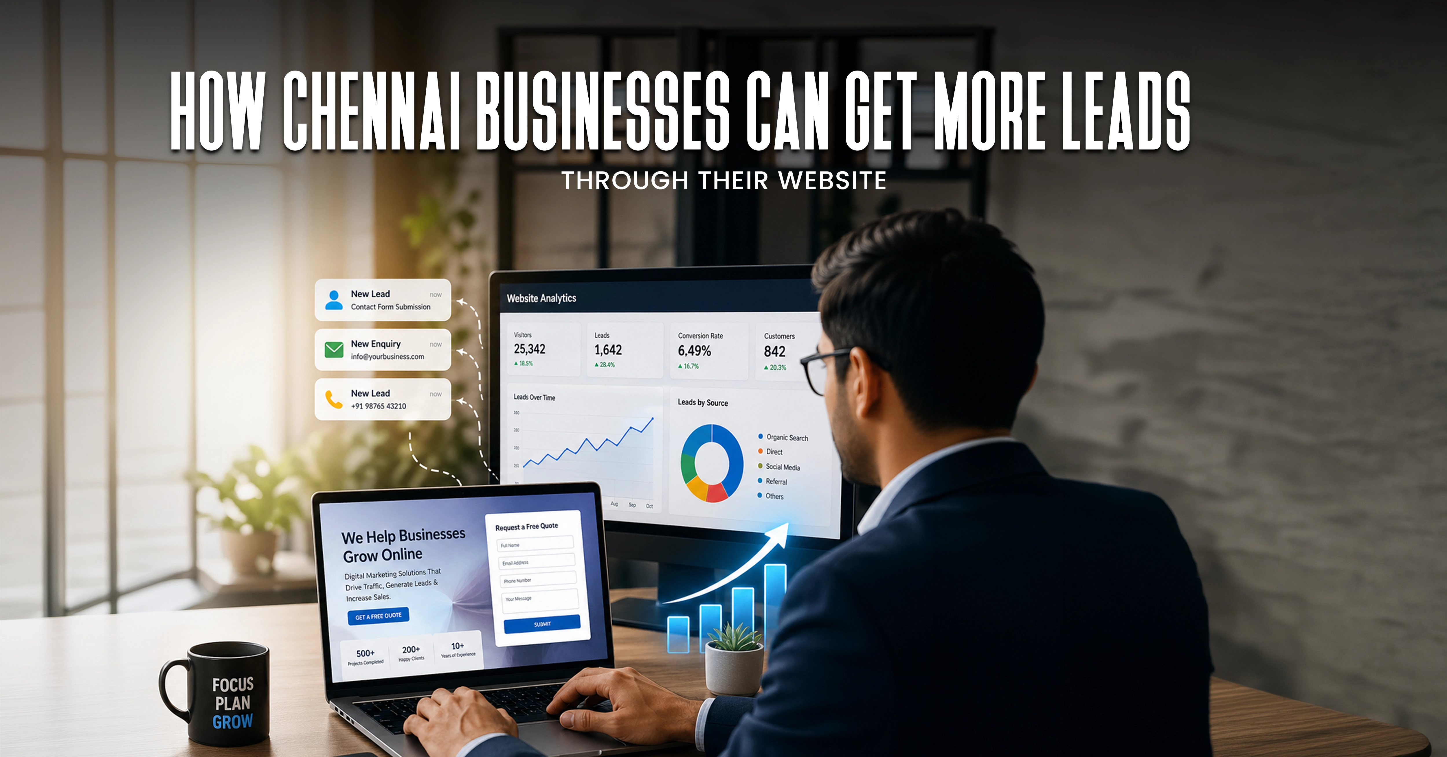 how Chennai businesses generate more leads through website design and SEO strategy