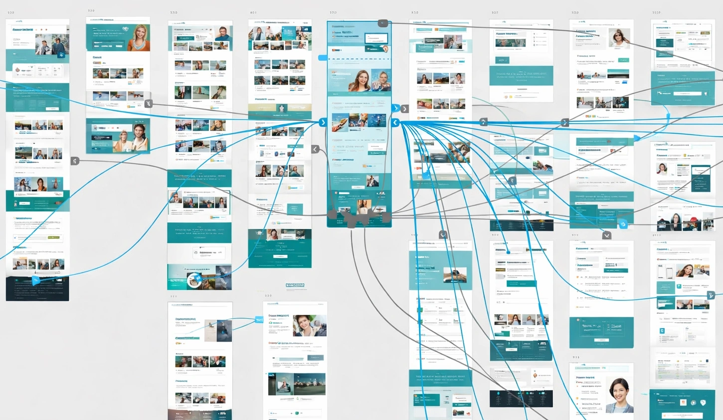 Scalable UI design system with reusable components for consistent branding and long-term website performances
