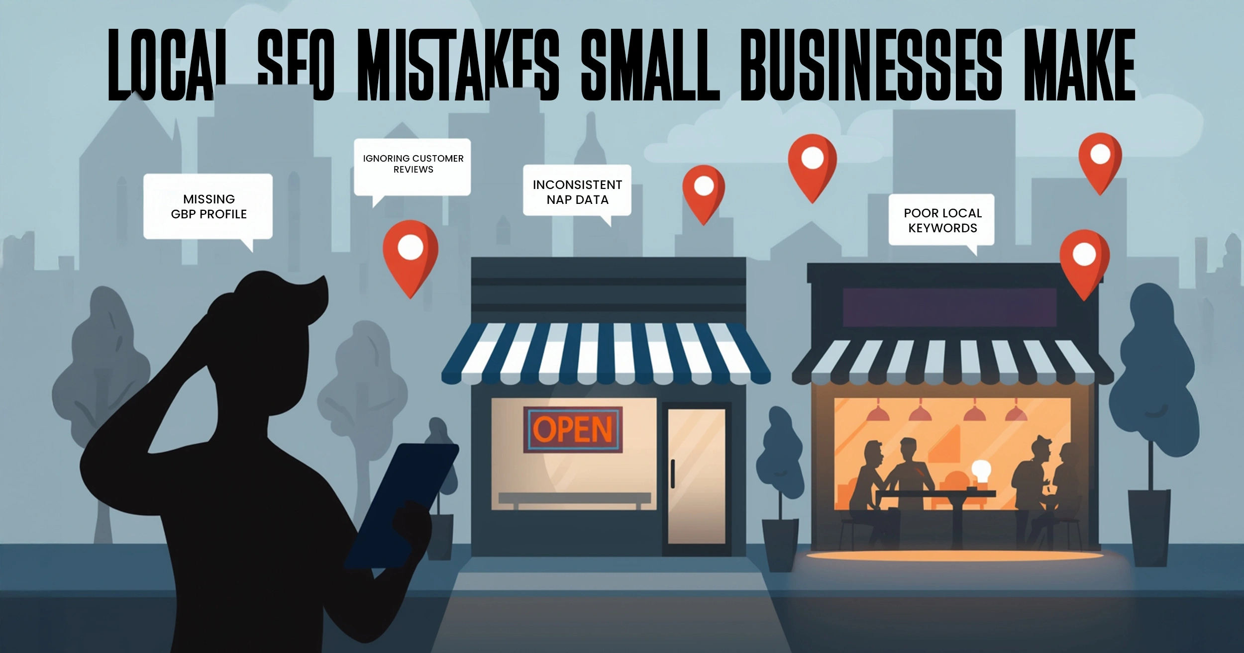 Local SEO mistakes small businesses make affecting Google rankings and online visibility