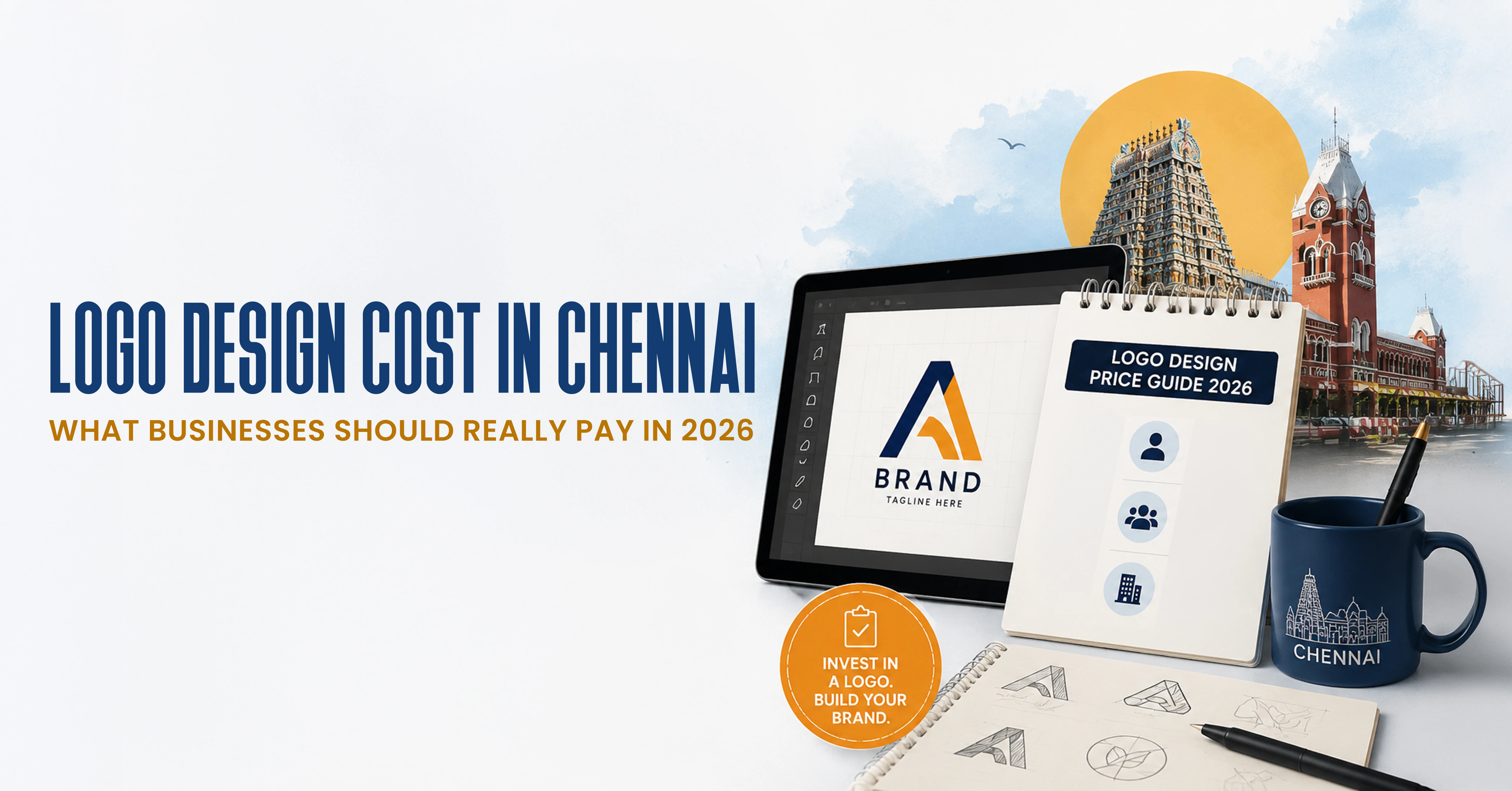 Professional logo design cost in Chennai for businesses investing in branding and brand identity services in 2026