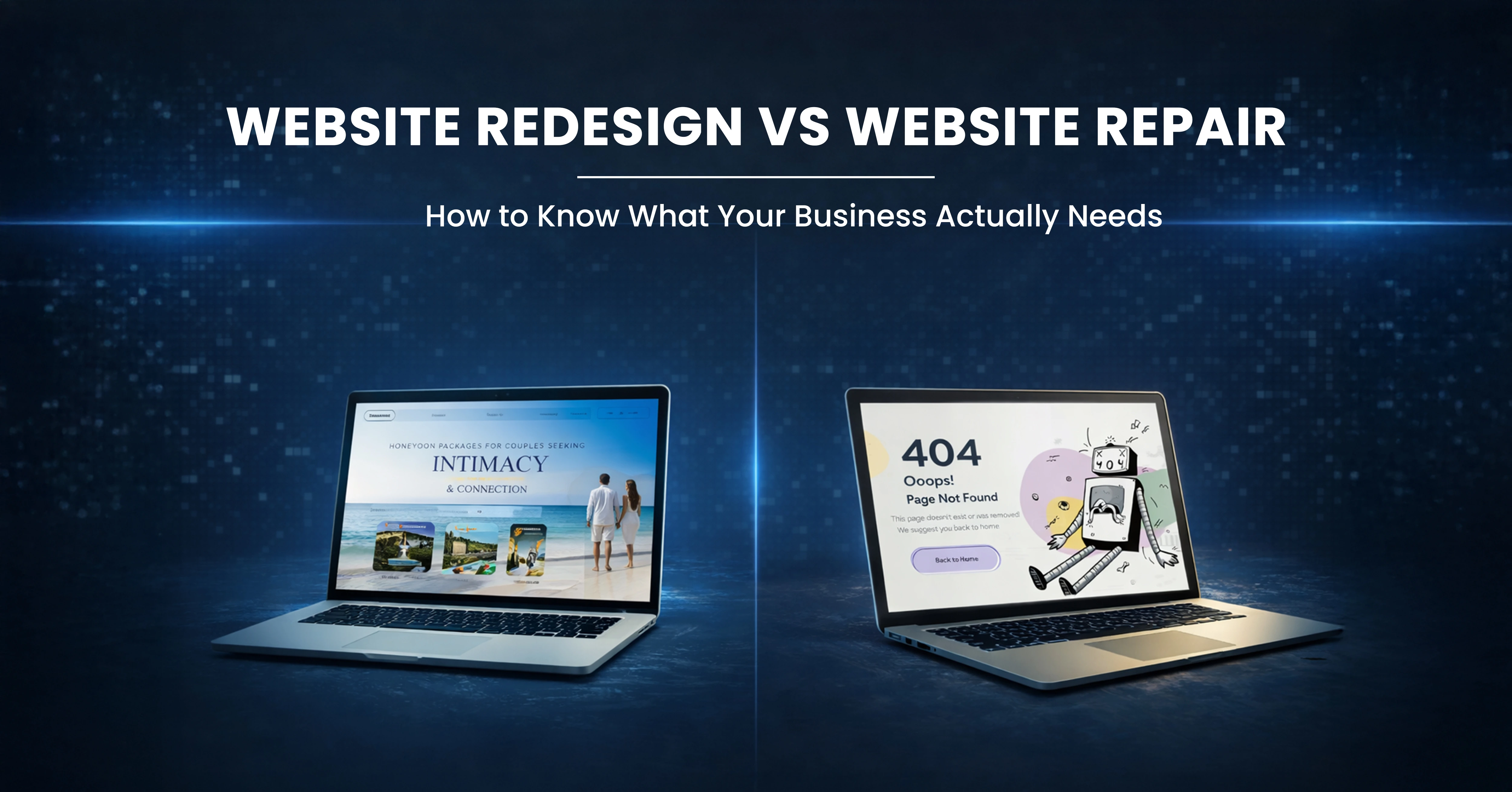 website repair and redesign decision framework