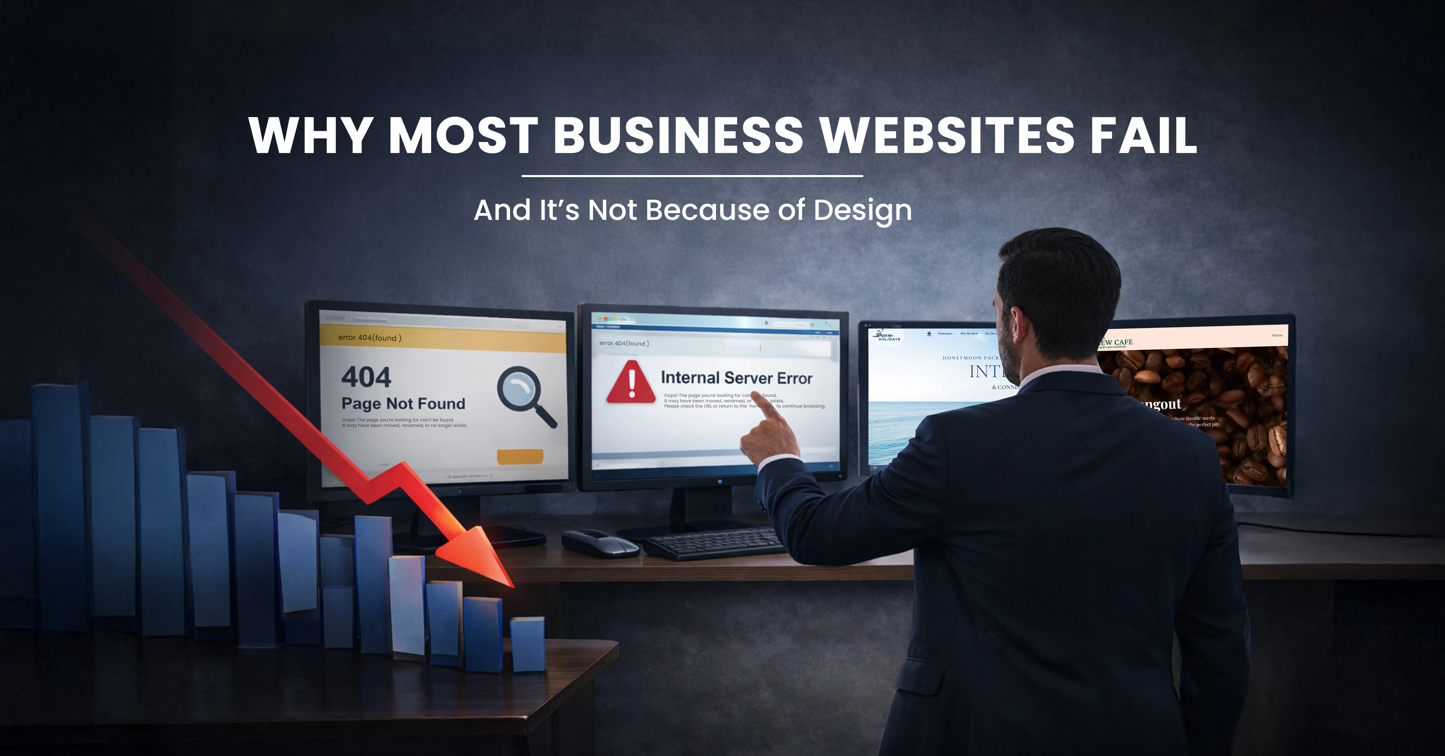 Business website strategy and performance analysis showing conversion metrics