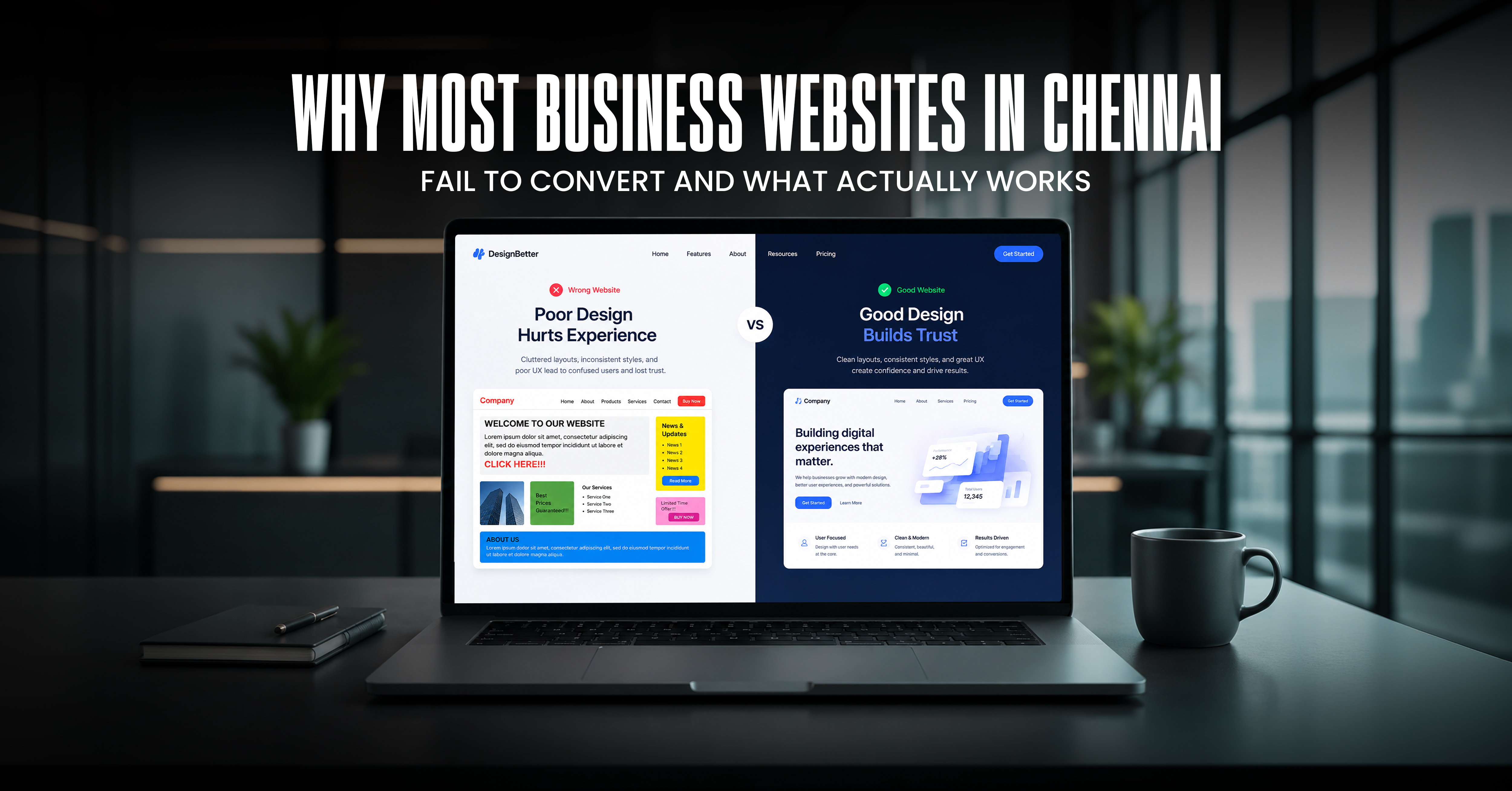 Why most business websites in Chennai fail to convert visitors into leads and what makes high converting websites work