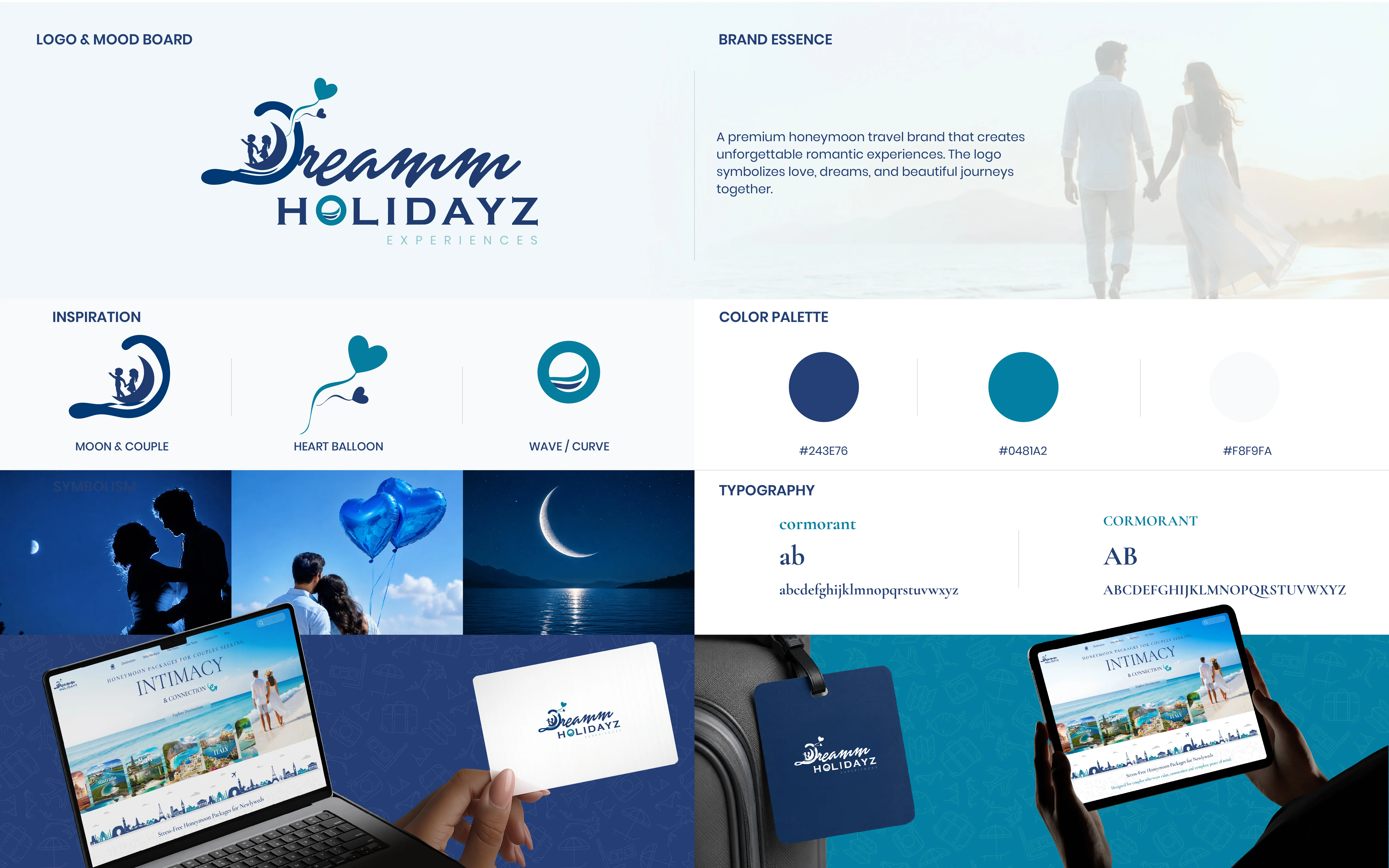Dream Holidays custom logo design and branding mood board created by Logo Design Company in Chennai